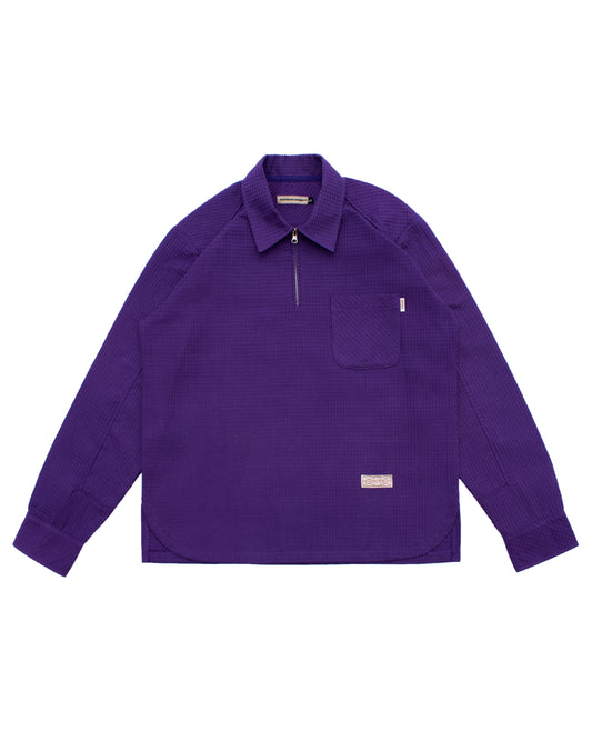 Quarter Zip Waffle Shirt
